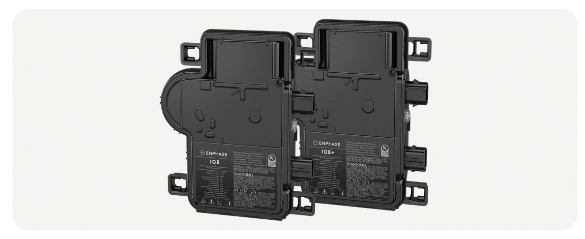 A spread image of some Enphase IQ8 microinverters